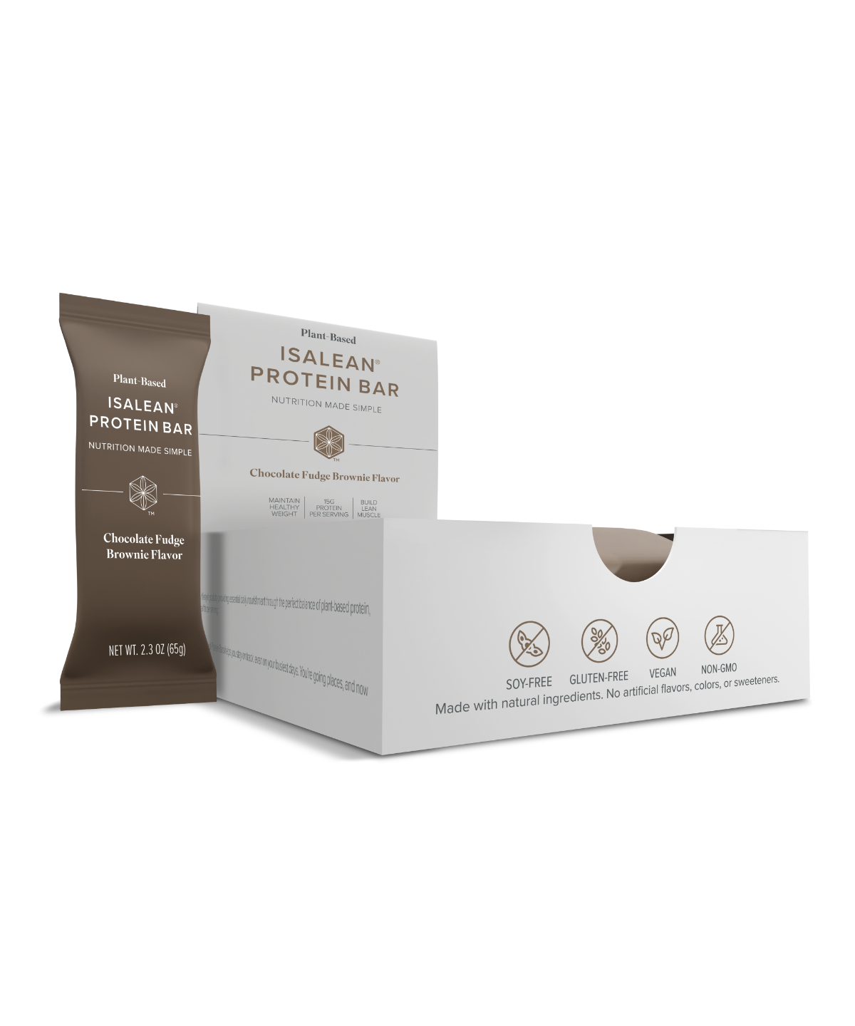 Plant-Based IsaLean® Protein Bar Chocolate Fudge Brownie